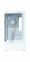 Zalman skříň P10 White / miniT / 1x120mm fan ARGB / USB 3.0 / USB-C / temperované sklo / bílá