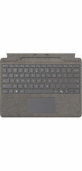 Microsoft Klávesnice Surface Pro s úložištěm pera pro firmy (platinová, německé rozložení, pro Surface Pro 10/9/8/X pro firmy, včetně Surface Slim Pen 2)