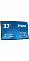 iiyama ProLite T2755QSC-B1 - LED monitor - 27" - dotykový displej - 2560 x 1440 WQHD @ 75 Hz - IPS - 400 cd/m? - 1000:1 - 5 ms - HDMI, DisplayPort - reproduktory - matná čerň