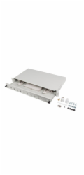 Lanberg Optický patch panel 24XSC duplex/24XLC QUAD rack 19 1U černý + příslušenství