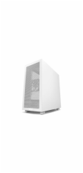 NZXT skříň H7 Flow RGB edition / ATX / 1x 360mm RGB Fan/ USB-C / 2x USB / proskl. bočnice / mesh panel / RGB / bílá