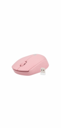 Myš Natec STORK/Kancelářská/Optická/1 600 DPI/Bezdrátová USB/Růžová