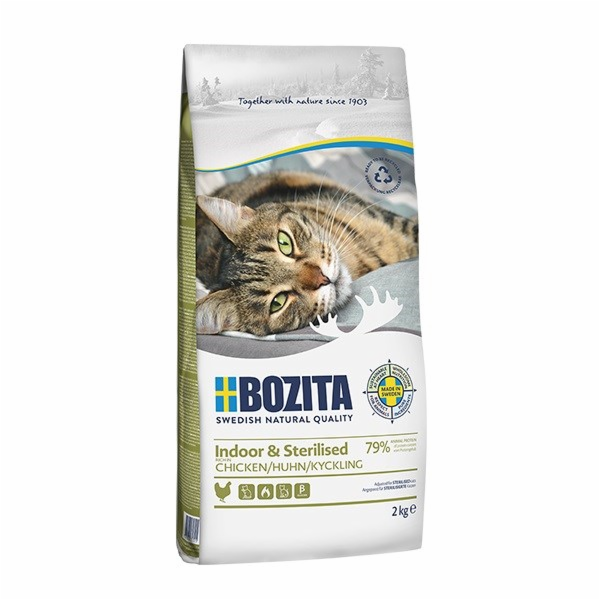 Bozita - Indoor & Sterilised Chicken - suché krmivo pro k...