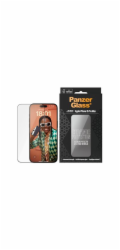 PanzerGlass  Keramická ochrana iPhone 15 Pro Max 6.7 Ultra-Wide-Fit ochrana obrazovky Easy Aligner Zahrnuto 2840
