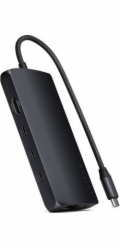 Satechi Satechi USB-C Multiport Adapter 8K - USB-C adaptér (USB-C, HDMI, 3x USB 3.2 Gen 2 10Gbps, 1x USB 3.2 Gen 1 5Gbps, UHS-II čtečka SD karet, Ethernet port) (půlnoc)