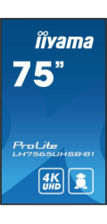 75" iiyama LH7565UHSB-B1:IPS,4K UHD,Android,24/7