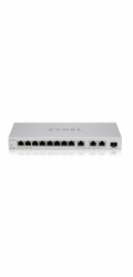 Zyxel XGS1250-12 - Přepínač - řízený - 8 x 10/100/1000 + 3 x 1/2.5/5/10GBase-T + 1 x 1 Gigabit / 10 Gigabit SFP+ - desktop