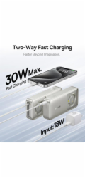 Powerbank Baseus OS Free2Pull 10000mAh 30W +cable (grey)