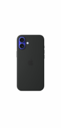 iPhone 16 Plus Silicone Case with MS - Black