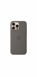 iPhone 16 Pro Max Silicone Case with MS - Stone Gr