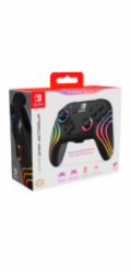 PDP Afterglow Wave Wireless Controller, bezdrátový herní ovladač pro Nintendo Switch, černý