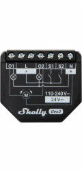 Shelly 2PM Gen3 2-channel Controller, WiFi/Bluetooth (energy measurement)
