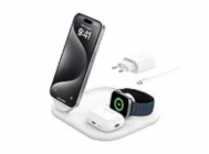 Belkin BOOST CHARGE™ Qi2 15W 3v1 Magnetický nabíjecí stojan, skládací, bílá