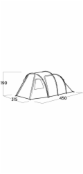 Rodinný tunelový stan Easy Camp Hidra 5