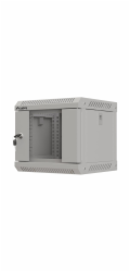 LANBERG RACKOVÁ SKŘÍŇ 10" NÁSTĚNNÁ 4U/300X300 (FLAT PACK) S PROSKLENÝMI DVEŘMI ŠEDÁ