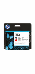 HP 744 Tisková hlava, černá a červená, F9J88A