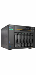 Asustor Lockerstor 6 Gen3 AS6806T   6x 2,5"/3,5" SATA III/ 16GB RAM/ Dual 10GbE Ports/ Dual 5GbE Ports/ 4x M.2 SSD