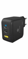 IcyBox Nabíječka IB-PS1030-PD 65 WATT, 2x TYPE-C, 1x TYPE-A