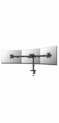Neomounts NERO Triple Flat Screen Desk Mount 10-27 "(phone holder+Quick-fix clamp/grommet)