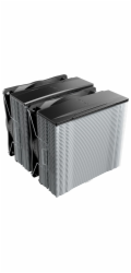 Be quiet! chladič CPU PURE ROCK PRO 3 / 2x120mm PWM fan / 6xheatpipe / stříbrný