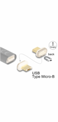 Delock Magnetický adaptér USB Typ Micro-B samec