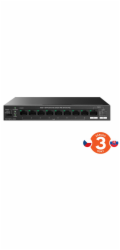 Tenda TEG1110PF-8-120W PoE+ AT switch 8xPoE 802.3af/at + Uplink RJ45 + SFP port, 110W, PoE+, fanless