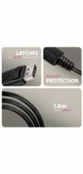 AXAGON RVD-HI20C2, DisplayPort -> HDMI 2.0b redukce / kabel 1.8m, 4K/60Hz