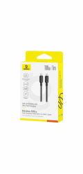 Rychlonabíjecí kabel Baseus Silky USB-C/USB-C 1m 100W černý