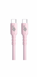 TB USB C - USB C 60W Jelly kabel 1m růžový