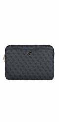 Guess Kabelka Sleeve 14 4G s trojúhelníkovým logem a zipem, černá