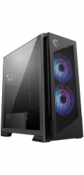 MSI skříň MPG VELOX 300R AIRFLOW PZ/ bez zdroje/ temperované sklo/ 2x 160mm fan/ 1x 120mm fan/ 2x USB/ 1x USB-C/ černá
