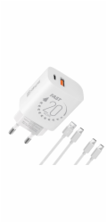 OBAL:ME nabíječka USB-A + USB-C 20W + 2x