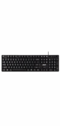 ACER drátová klávesnice AKW100,USB 2.0,5 mil. úhozů,voděodolná,Black