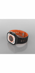 FIXED Silicone Magnetic Strap pre Apple Watch 42/44/45/49mm, čierny