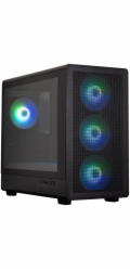 Zalman skříň M5 Black / miniT / 4x120mm ARGB fan / USB 2.0 / USB 3.0 / USB-C / mesh panel / černá