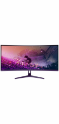AROZZI NOVA herní monitor 34" 34T2K165 Purple/ LED/ 3440x1440/ 165Hz/ VA/ 4000:1/ 1ms/ 2xHDMI/ 2xDP/ fialový