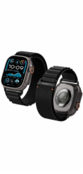 Spigen remienok Fabric Band pre Apple Watch 44-49mm - Black