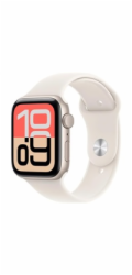 Apple Watch SE 3 GPS 44mm Starlight Aluminium Case with Starlight Sport Band - S/M