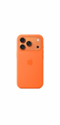 iPhone 17 Pro Silicone Case with MS – Orange