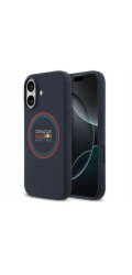 Red Bull Silicone Red Ring MagSafe Zadný Kryt pre iPhone 17 modrý