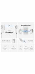 Mercusys MP500P KIT AV1000 Gb Powerline průchozí