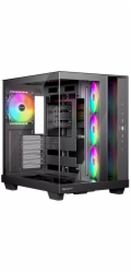 Be quiet! skříň LIGHT BASE 500 LX / MidT / 4x120mm ARGB fans / 2 x USB 3.2 / USB-C / panoramatická / černá