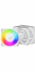 ARCTIC P12 Pro A-RGB (bílá) 3-Pack - 120mm A-RGB PWM ventilátor s rozdělovačem kabelů