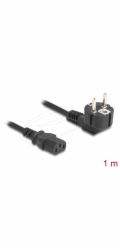 Delock - Elektrický kabel - power CEE 7/7 pravoúhlý do power IEC 60320 C13 - 250 V - 10 A - 1 m - cerná