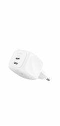 Belkin BOOST CHARGE™ PRO Duální 50W USB-C Power Delivery GaN PPS nástěnná nabíječka, bílá