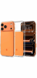 Spigen Pouzdro Ultra Hybrid T-Mag MagSafe pro Apple iPhone 17 Pro, lesklé oranžové