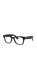 Gen 2 RAY-BAN | META WAYFARER Bridge & nosepads High Bridge Fit  Frame Matte Black Lenses Clear
