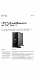 HPE ML350 G12 6505P, 32GB, 2 x 4TB SATA, MR408,RPS