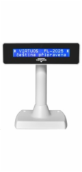 Virtuos zákaznický displej Virtuos FL-2025MB 2x20, USB, bílý