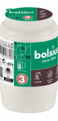Svíčka hřbitovní olejová bílá 152 g/57x94 mm (cca 50 h)
